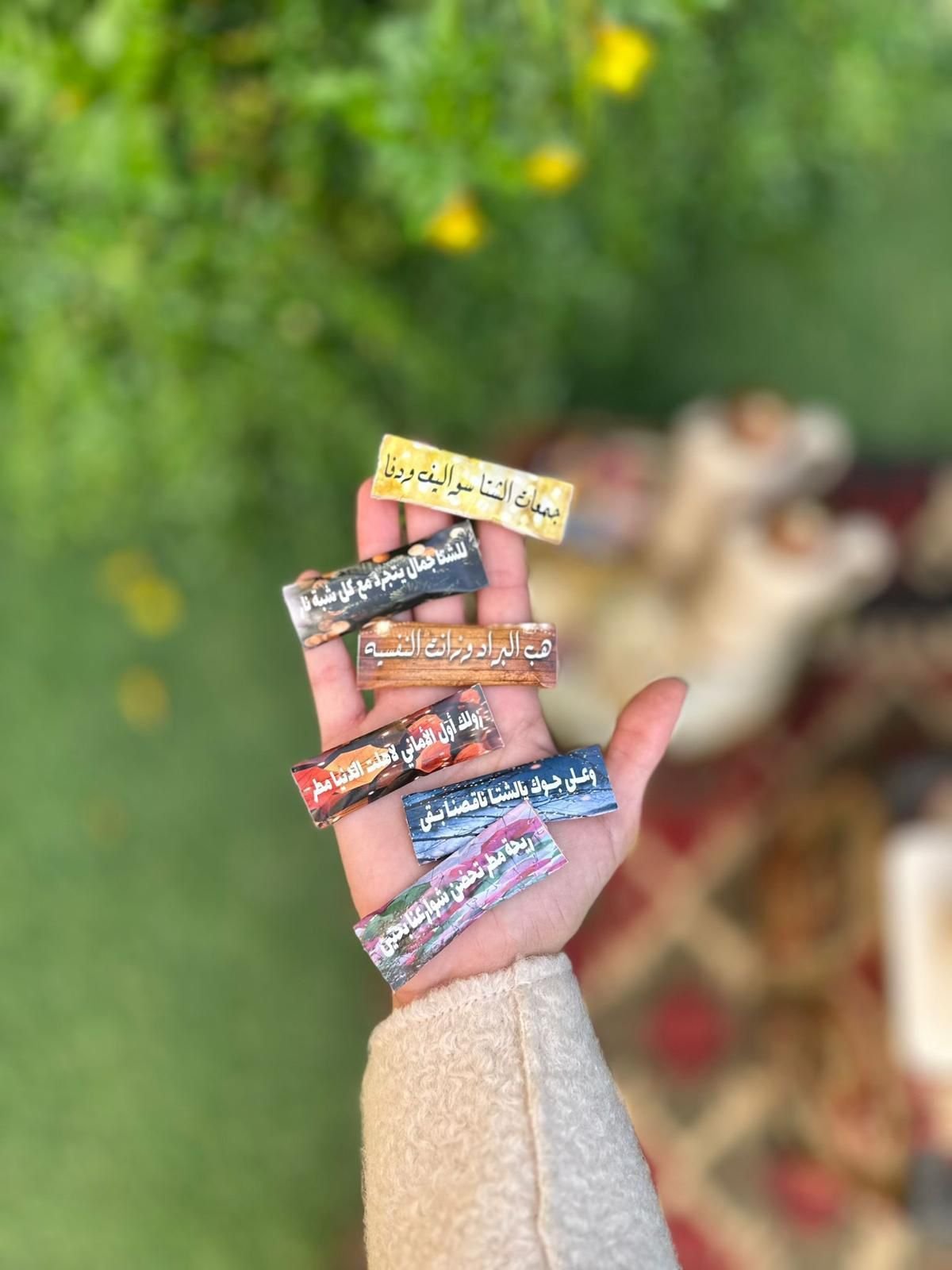 سكر عبارات شتوية مستطيل